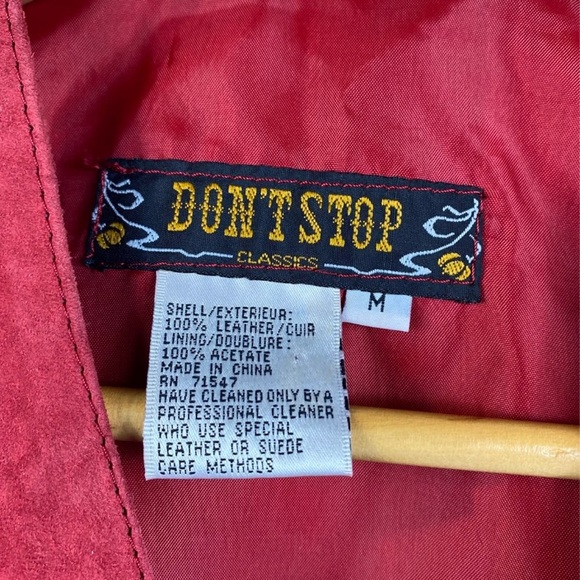 VTG leather suede red Vest women’s size Medium - Picture 8 of 10